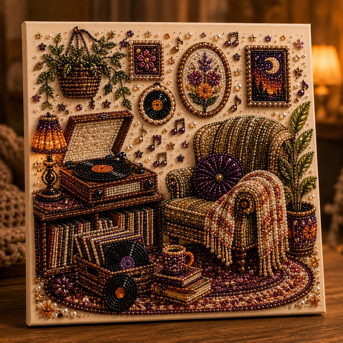 Cozy Hobby Rooms 3D Diamond Art Kit
