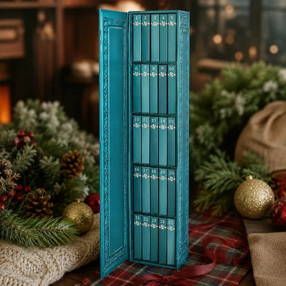 ⚡⚡⚡LAST 44 PCS LEFT!!! 25-Day Mini Book Ornament Advent Calendar for Book Lovers,