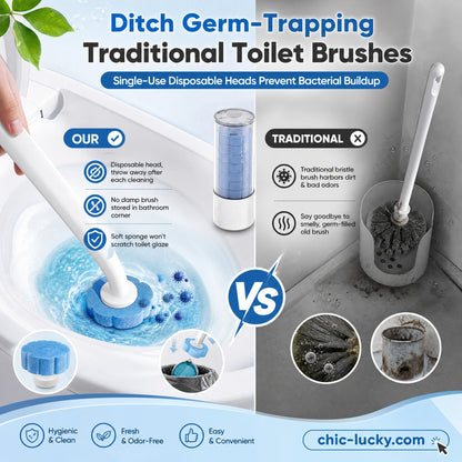 ⚡⚡⚡LAST 44 PCS LEFT!!! 🔥LAST DAY SALE $19.99.!!⚡50K+ SOLD!🚽💦Hands-Free Cleaning Gadget🧽Disposable toilet cleaning tool