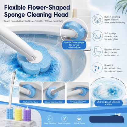 ⚡⚡⚡LAST 44 PCS LEFT!!! 🔥LAST DAY SALE $19.99.!!⚡50K+ SOLD!🚽💦Hands-Free Cleaning Gadget🧽Disposable toilet cleaning tool