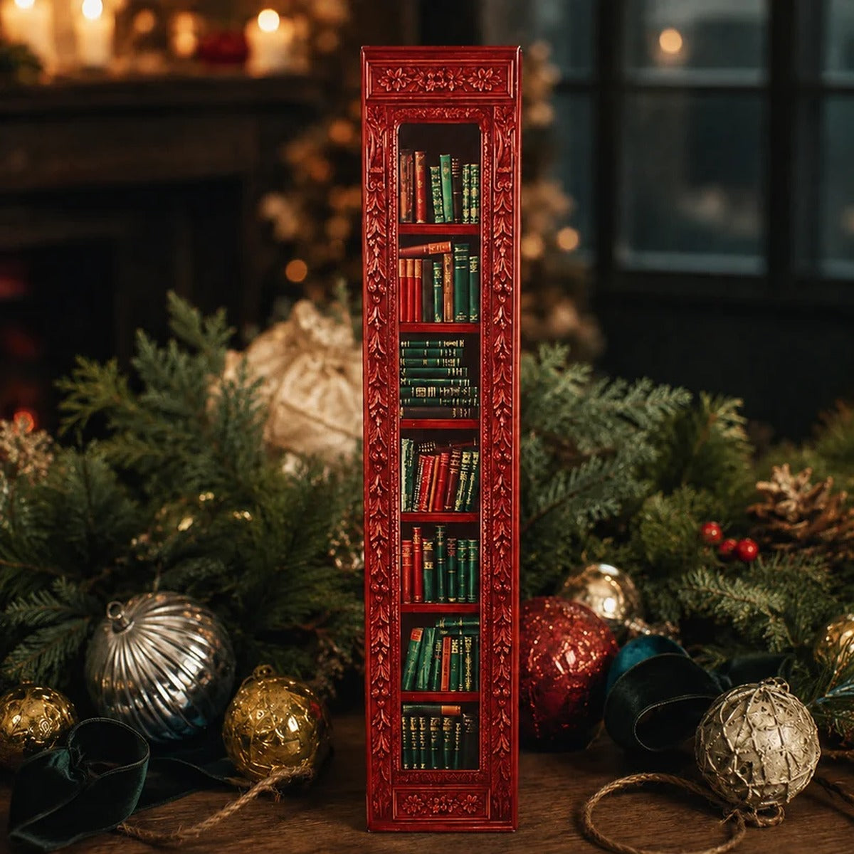 ⚡⚡⚡LAST 44 PCS LEFT!!! 25-Day Mini Book Ornament Advent Calendar for Book Lovers,