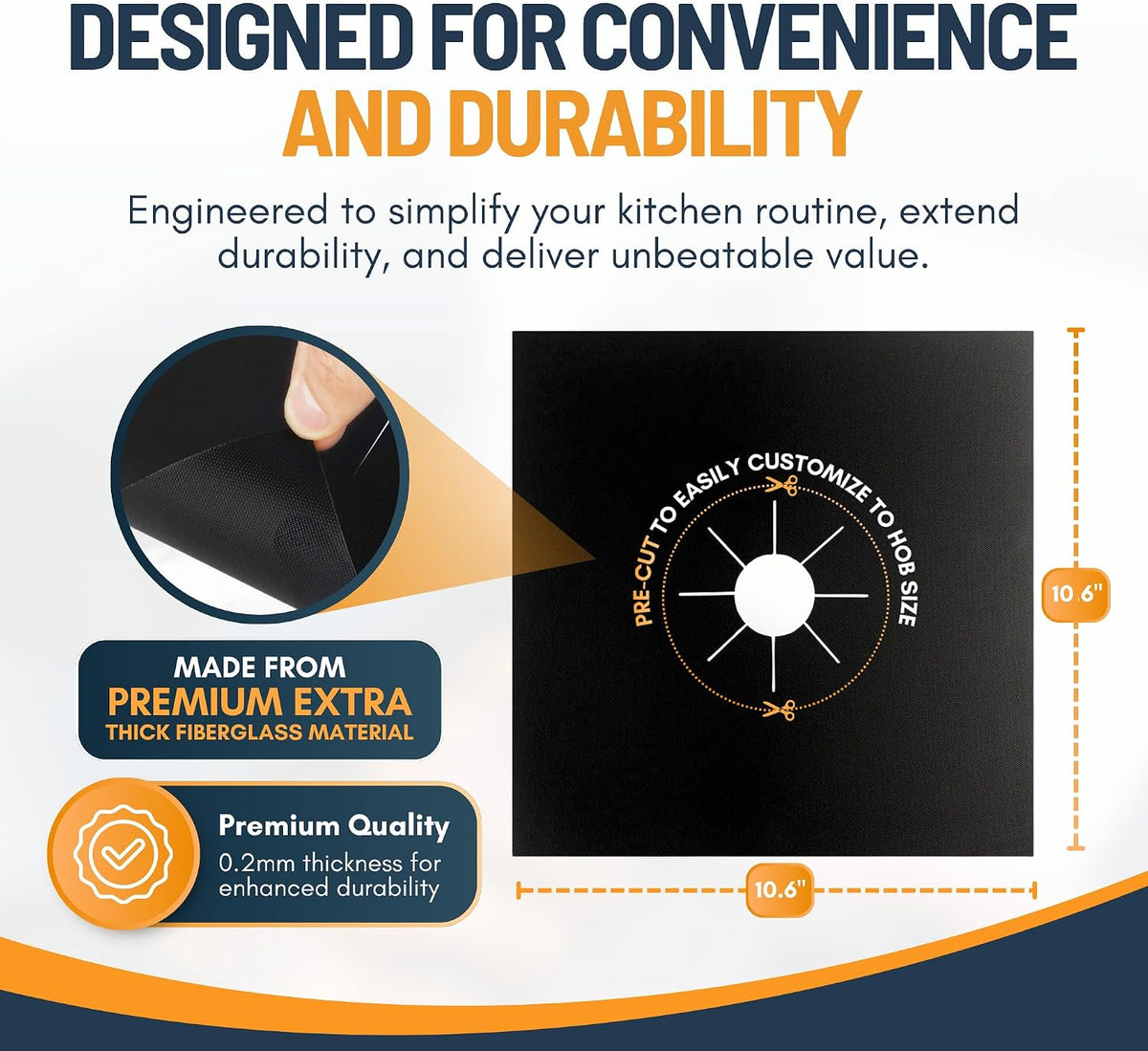⚡⚡⚡LAST 44 PCS LEFT!!! Reusable Gas Stove Burner Protectors🫧Non-Stick & Wipe Clean in Seconds