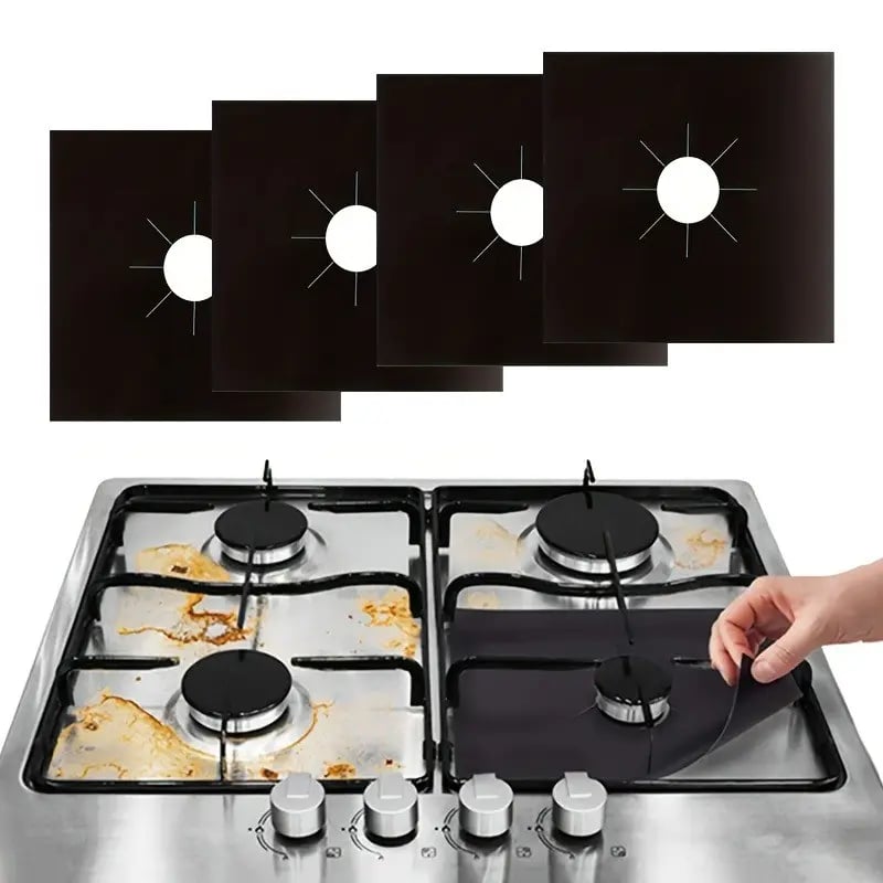 ⚡⚡⚡LAST 44 PCS LEFT!!! Reusable Gas Stove Burner Protectors🫧Non-Stick & Wipe Clean in Seconds