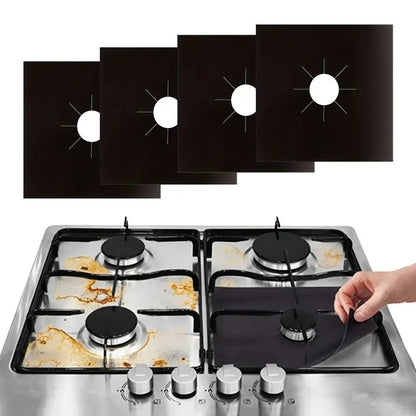 ⚡⚡⚡LAST 44 PCS LEFT!!! Reusable Gas Stove Burner Protectors🫧Non-Stick & Wipe Clean in Seconds