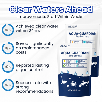 ✨ From Green to Clean in 24H! The Safe Bio-Active Pond Clarifier 🛡️AEXZR® Aqua-Guardian Pro Formula