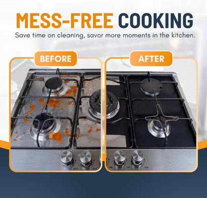 ⚡⚡⚡LAST 44 PCS LEFT!!! Reusable Gas Stove Burner Protectors🫧Non-Stick & Wipe Clean in Seconds