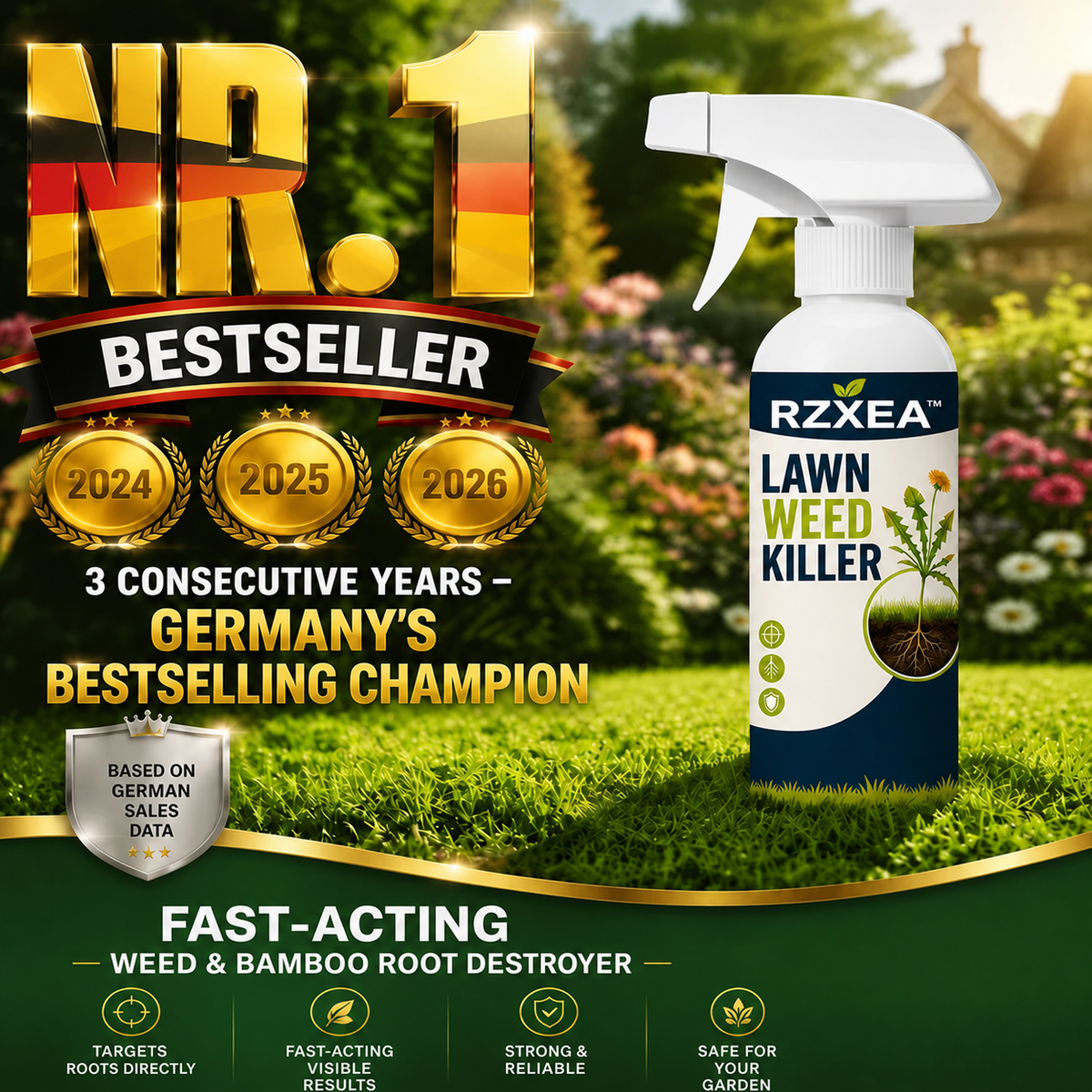 ⚡⚡⚡LAST 44 PCS LEFT!!! ⚡ [Easy and stress-free weeding in the garden] Herbicide for domestic use