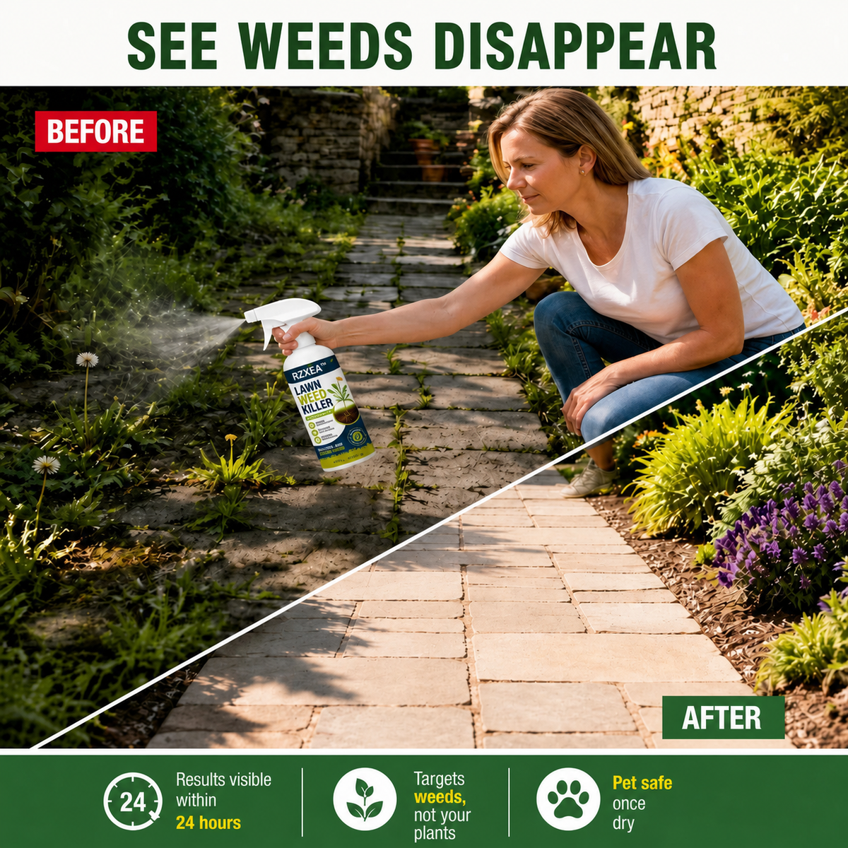 ⚡⚡⚡LAST 44 PCS LEFT!!! ⚡ [Easy and stress-free weeding in the garden] Herbicide for domestic use