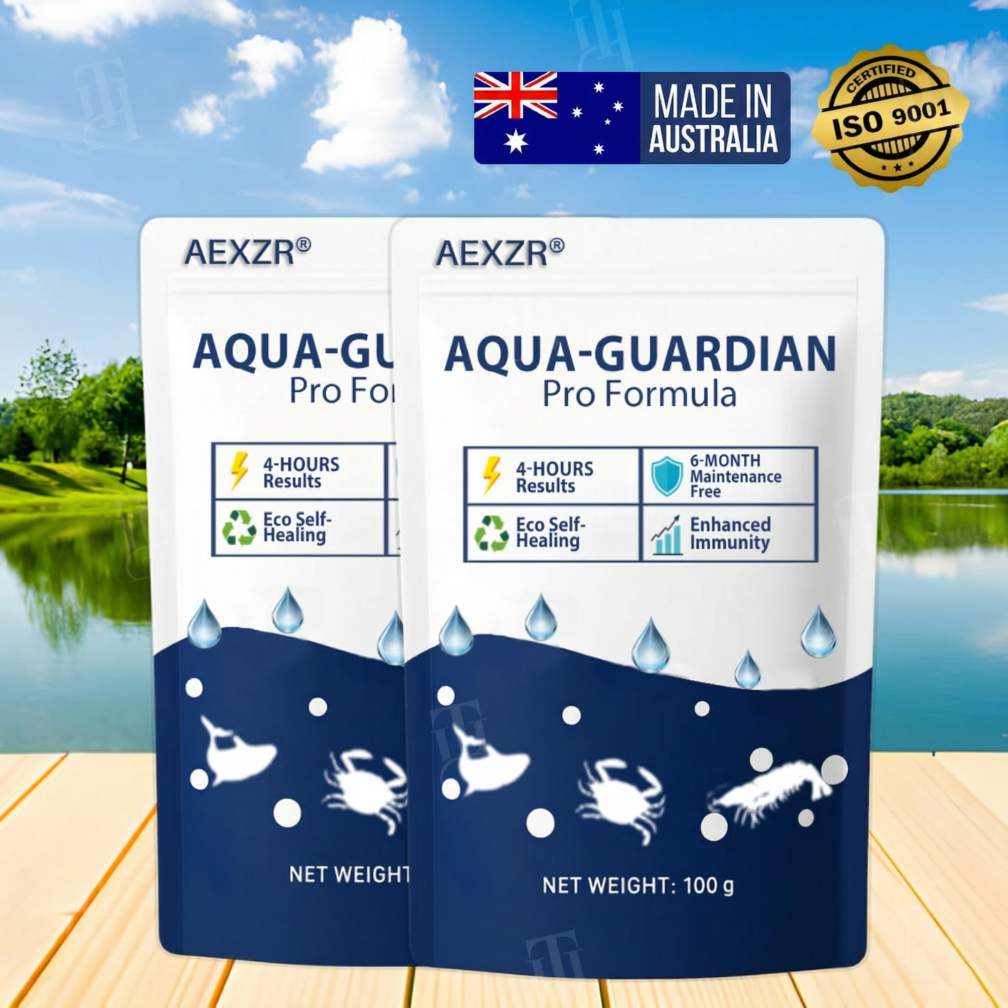 ✨ From Green to Clean in 24H! The Safe Bio-Active Pond Clarifier 🛡️AEXZR® Aqua-Guardian Pro Formula