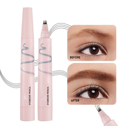 4-Prong Eyebrow Pencil for Hair-Like Brow Strokes