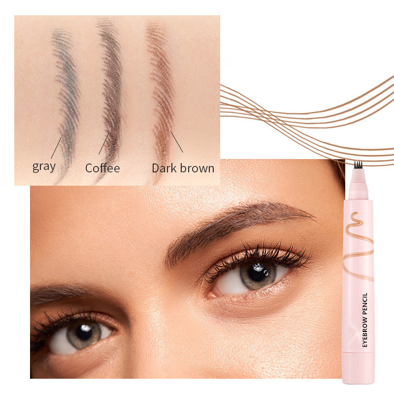 4-Prong Eyebrow Pencil for Hair-Like Brow Strokes