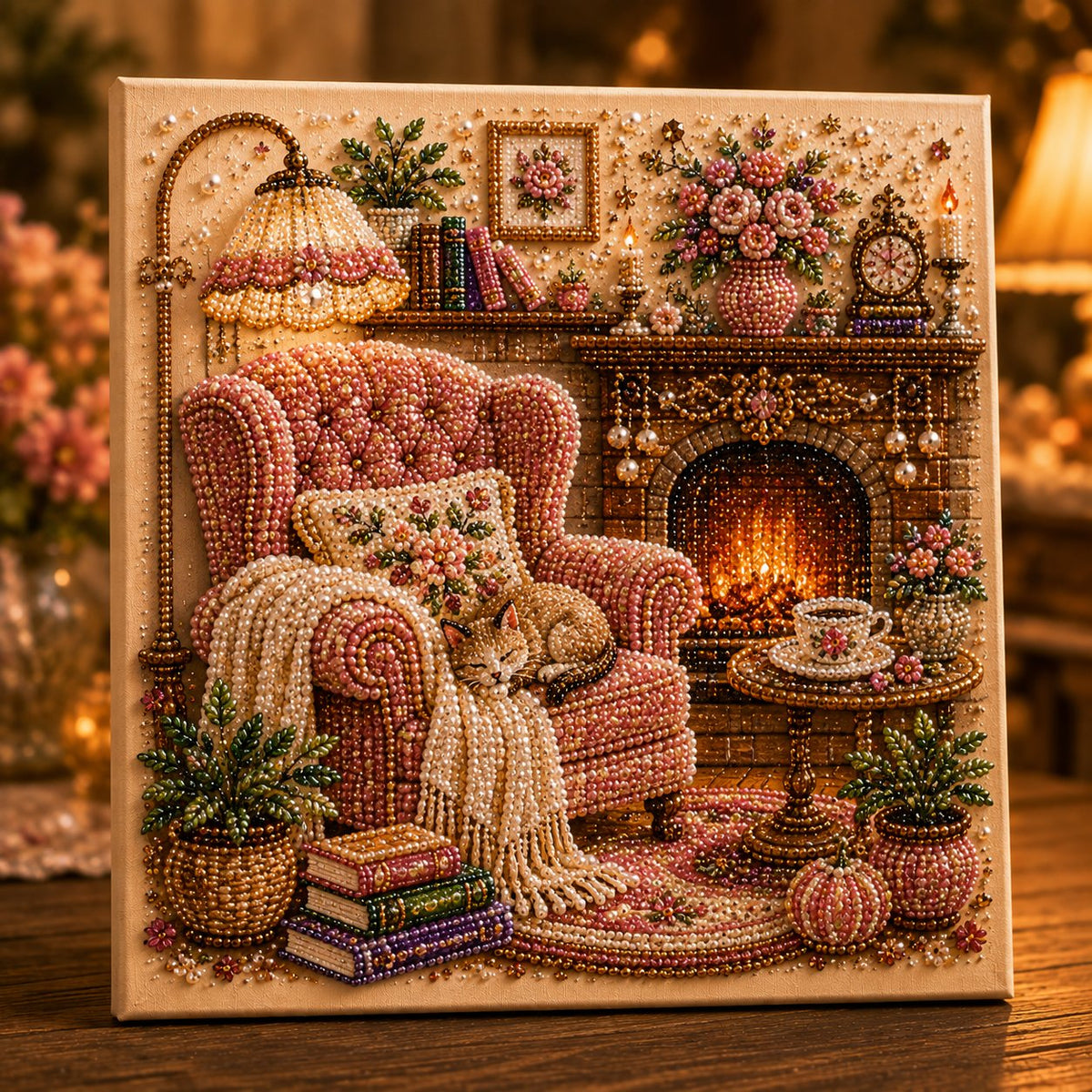 Cozy Hobby Rooms 3D Diamond Art Kit
