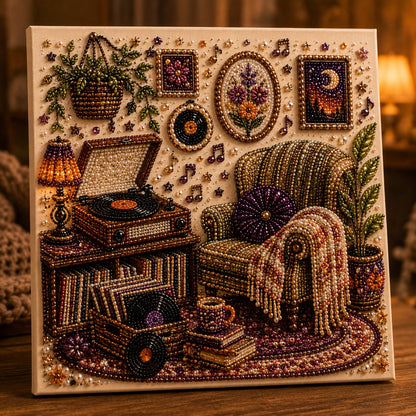 Cozy Hobby Rooms 3D Diamond Art Kit