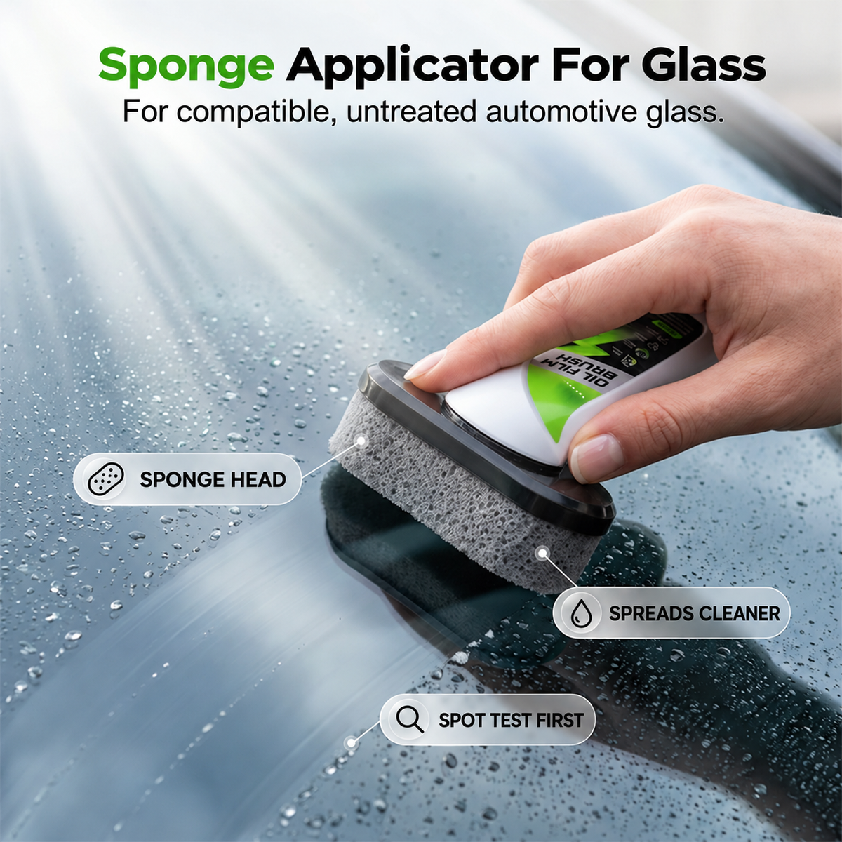 Car Glass Oil Film Cleaner Brush