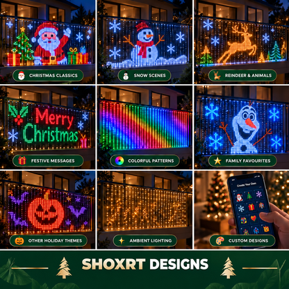 SHOXRT animated curtain lights design examples
