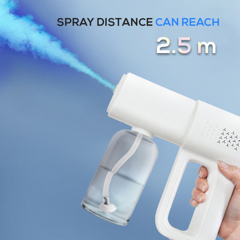 💨 LIMITED-TIME 50% OFF! 🛡️Sanitizer Nano Sprayer Gun – ultra-fine nano mist covers surfaces fast, no wiping needed.🏠