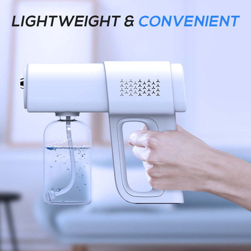 💨 LIMITED-TIME 50% OFF! 🛡️Sanitizer Nano Sprayer Gun – ultra-fine nano mist covers surfaces fast, no wiping needed.🏠