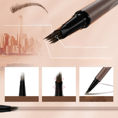 🏆 Last Day Special Price $19.99! 🔥Buy 1 Get 1 Free🎁2-in-1 Waterproof Liquid Brow Pen💕