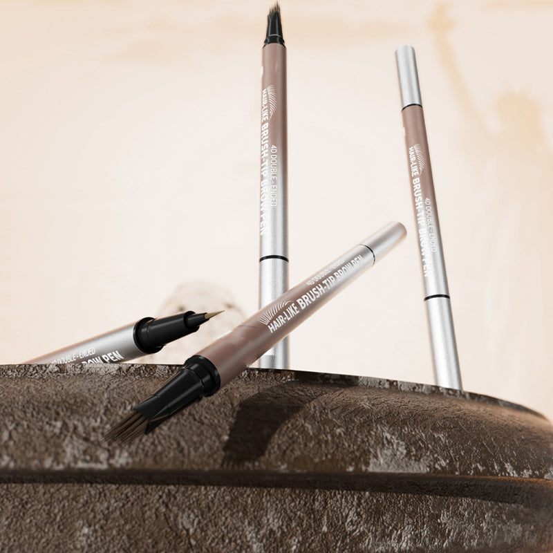 🏆 Last Day Special Price $19.99! 🔥Buy 1 Get 1 Free🎁2-in-1 Waterproof Liquid Brow Pen💕