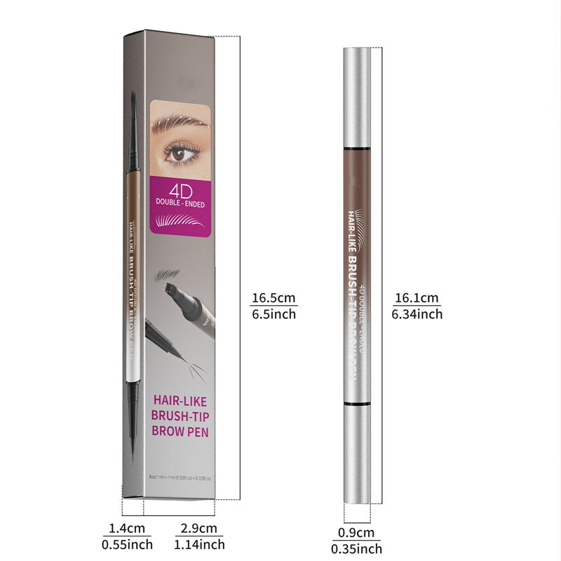 🏆 Last Day Special Price $19.99! 🔥Buy 1 Get 1 Free🎁2-in-1 Waterproof Liquid Brow Pen💕