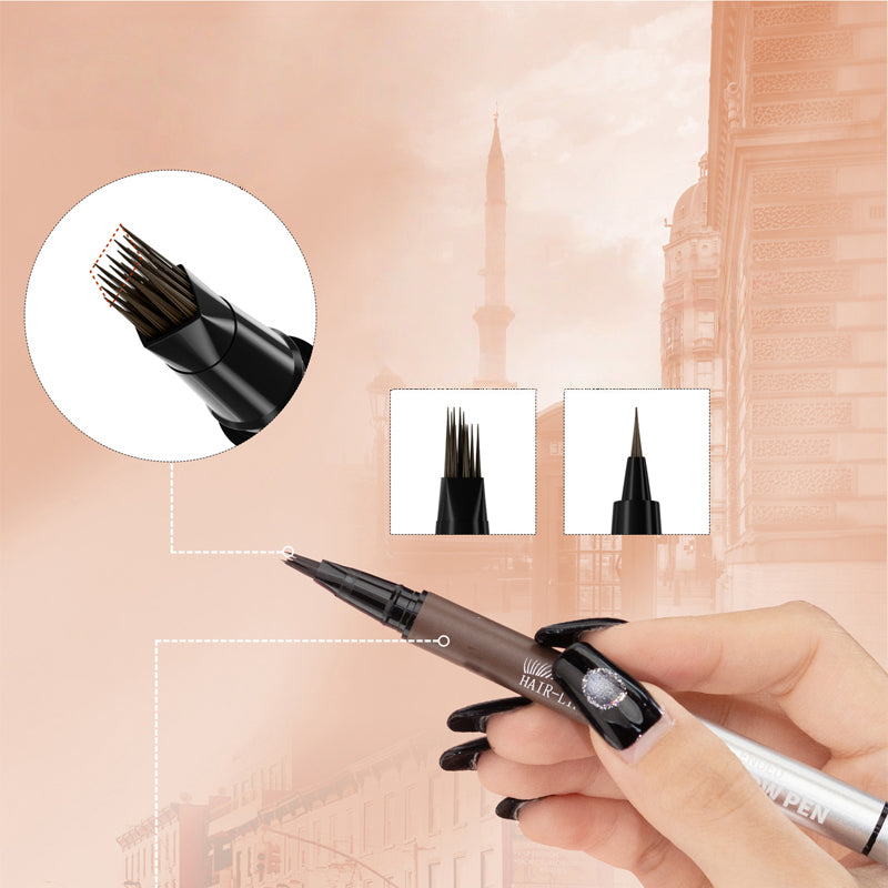 🏆 Last Day Special Price $19.99! 🔥Buy 1 Get 1 Free🎁2-in-1 Waterproof Liquid Brow Pen💕