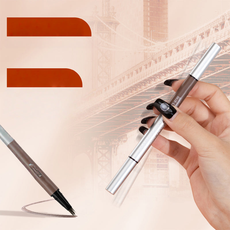 🏆 Last Day Special Price $19.99! 🔥Buy 1 Get 1 Free🎁2-in-1 Waterproof Liquid Brow Pen💕