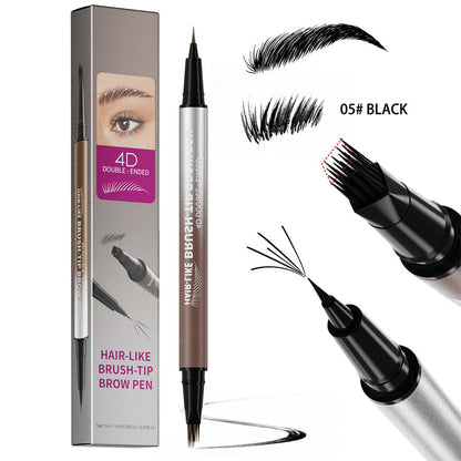 🏆 Last Day Special Price $19.99! 🔥Buy 1 Get 1 Free🎁2-in-1 Waterproof Liquid Brow Pen💕