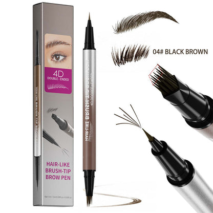 🏆 Last Day Special Price $19.99! 🔥Buy 1 Get 1 Free🎁2-in-1 Waterproof Liquid Brow Pen💕