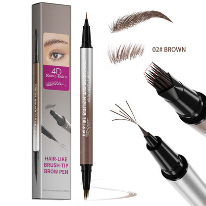 🏆 Last Day Special Price $19.99! 🔥Buy 1 Get 1 Free🎁2-in-1 Waterproof Liquid Brow Pen💕