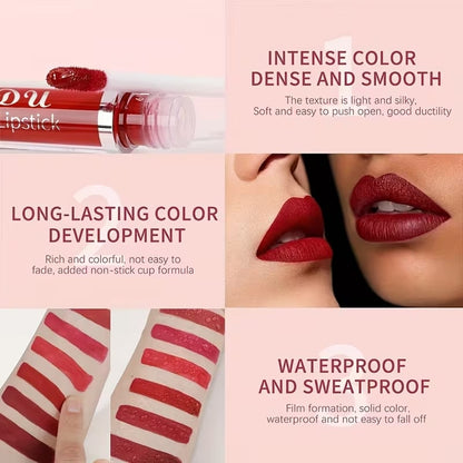 💋OUTDR™ 10Pcs Matte Waterproof Lip Gloss Set💄