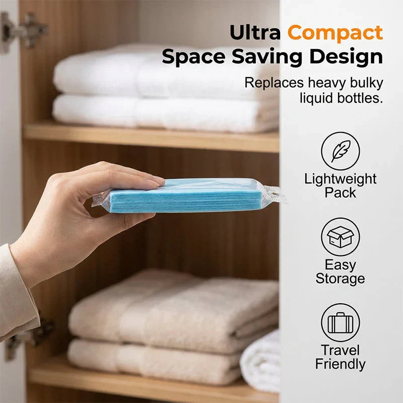 ⚡⚡⚡LAST 44 PCS LEFT!!! 🔥New Hot Selling ❤️‍🔥55% OFF !! ⏰Water-Soluble Floor Cleaning Sheets