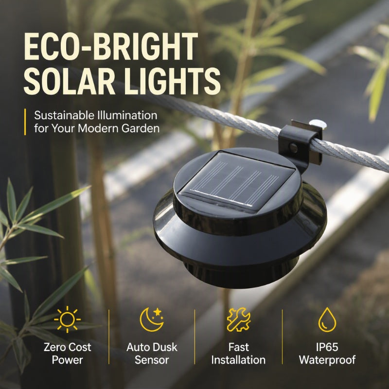 🔥🔥5-Pack $50.97🔥10-Pack $84.95🏠Outdoor Waterproof Solar LED Gutter Wall Lights