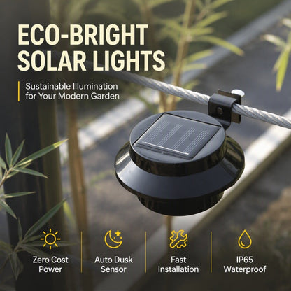 🔥🔥5-Pack $50.97🔥10-Pack $84.95🏠Outdoor Waterproof Solar LED Gutter Wall Lights