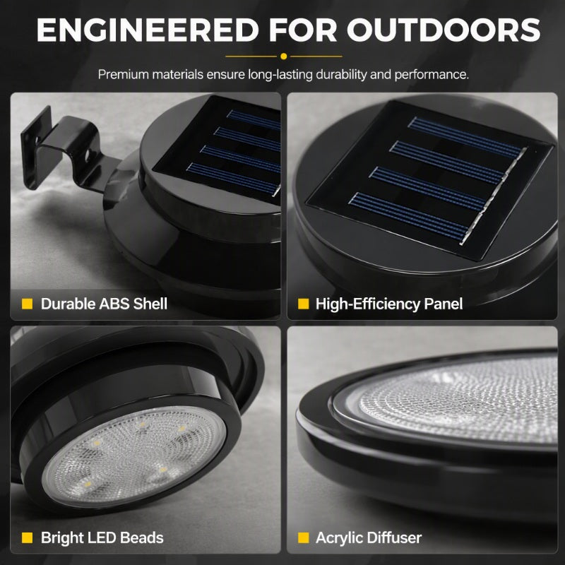 🔥🔥5-Pack $50.97🔥10-Pack $84.95🏠Outdoor Waterproof Solar LED Gutter Wall Lights