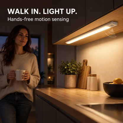 🏆 Last Day Special Price £8.99! 🔥Buy more save more🎁Ultra-Thin Motion Sensor LED Light Bar