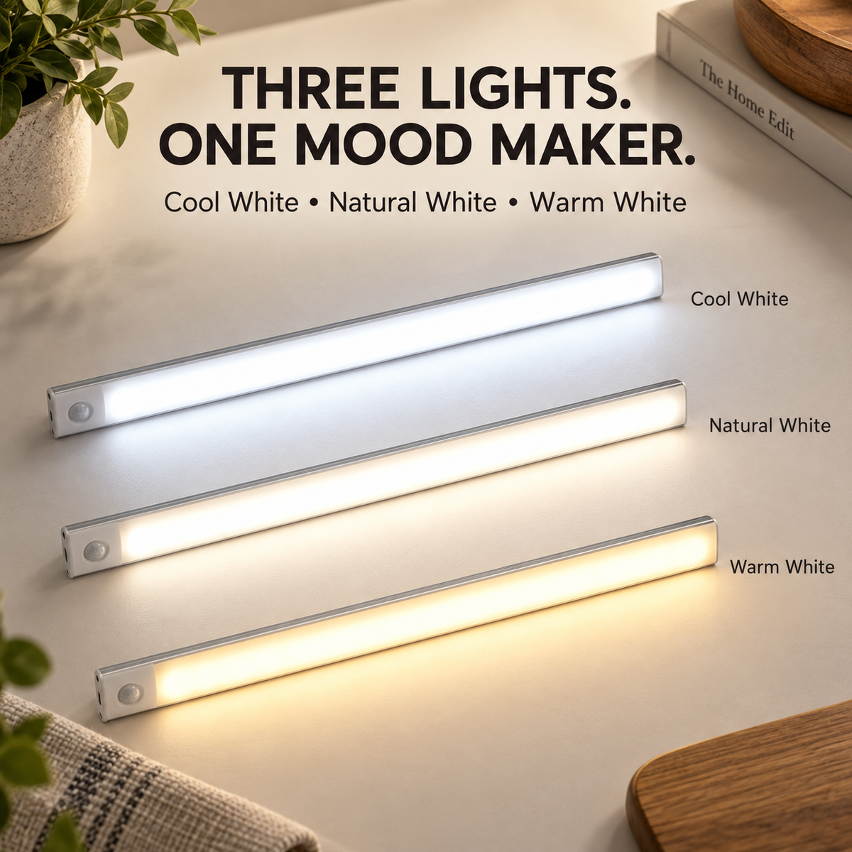 🏆 Last Day Special Price £8.99! 🔥Buy more save more🎁Ultra-Thin Motion Sensor LED Light Bar