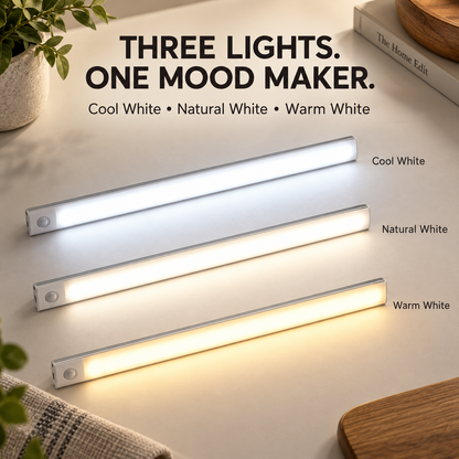 🏆 Last Day Special Price £8.99! 🔥Buy more save more🎁Ultra-Thin Motion Sensor LED Light Bar